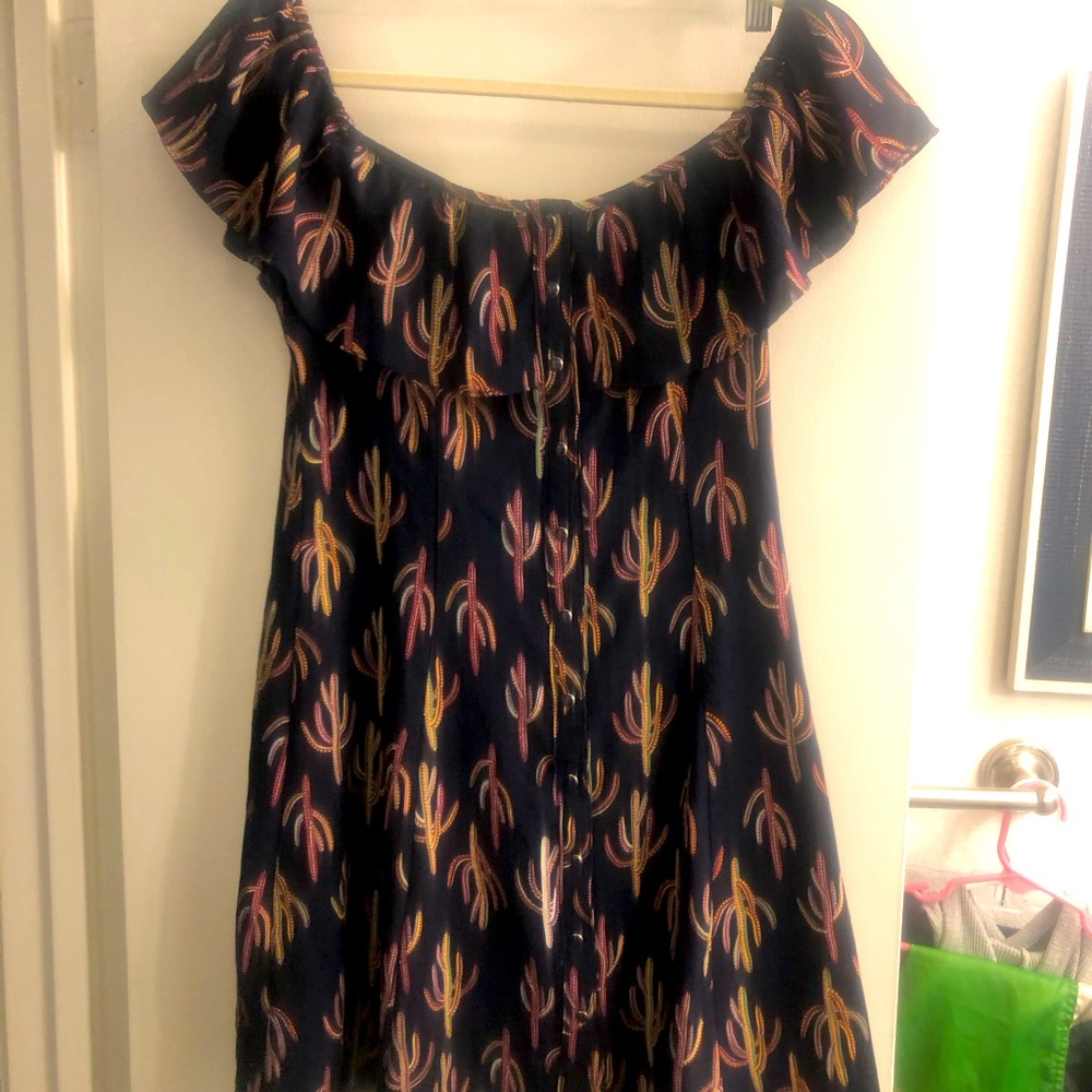 Gypsies & Moondust “Cacti by the Campfire” U-sleeve Slip Dress/Top for Women